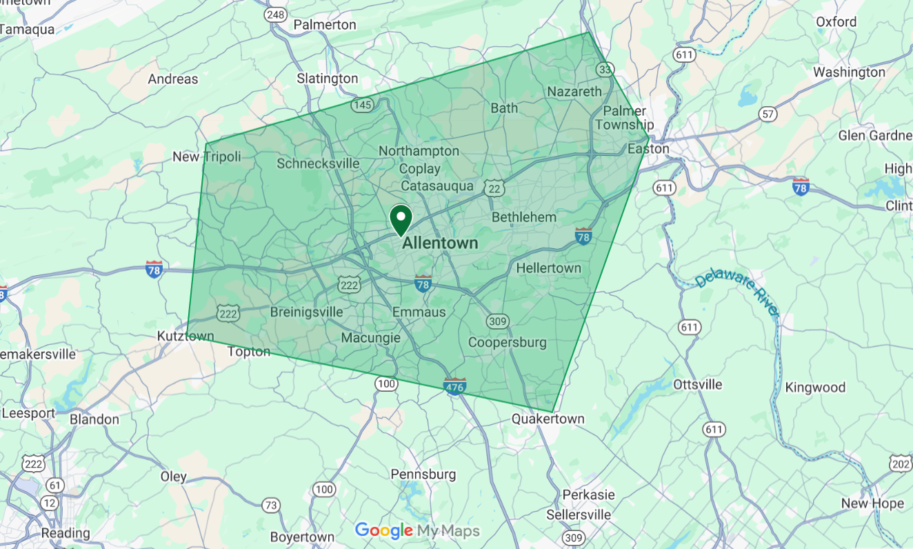 Expert tree service Lehigh Valley provided by Harmony Tree Services.